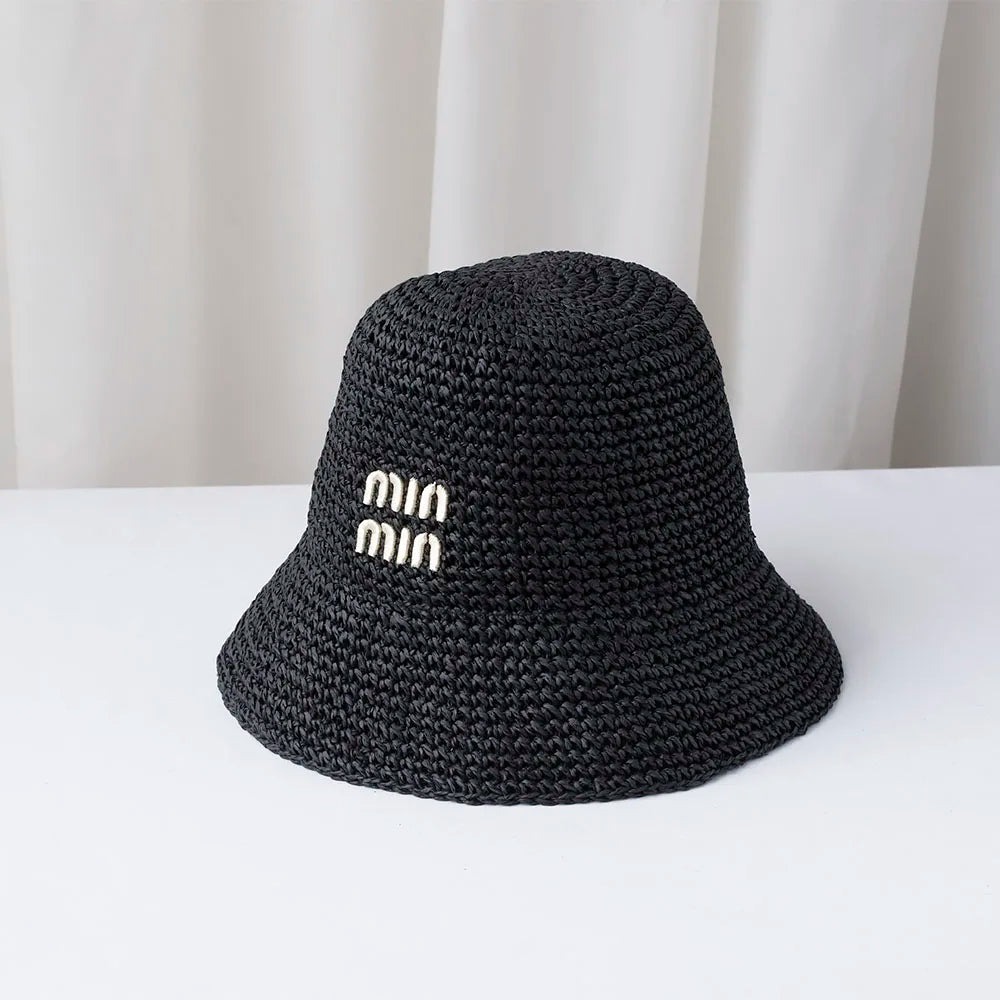 Handmade High Quality Letter Embroidery Sun Hat