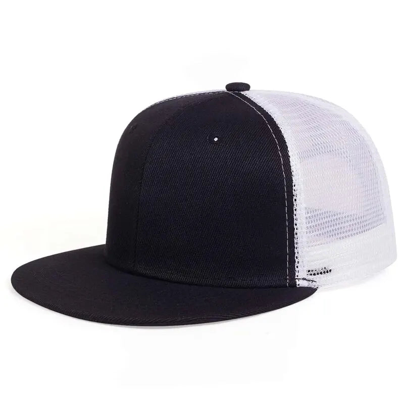 Unisex Minimalist Mesh Hip-Hop Snapback Cap