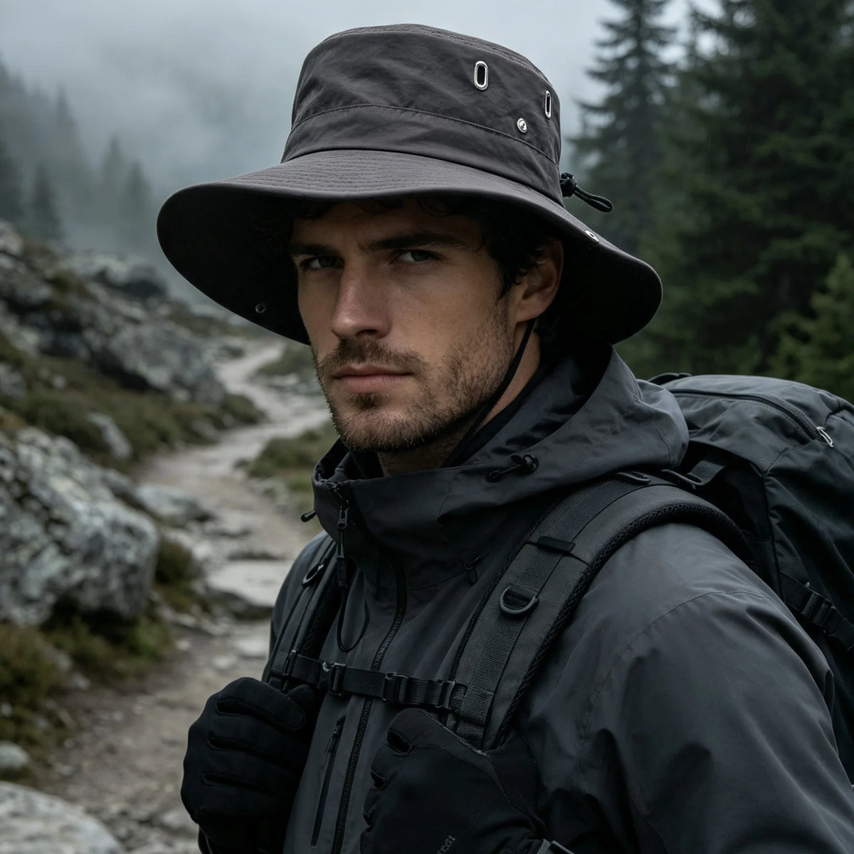 Breathable Wide Brim Outdoor Fishing Bucket Hat