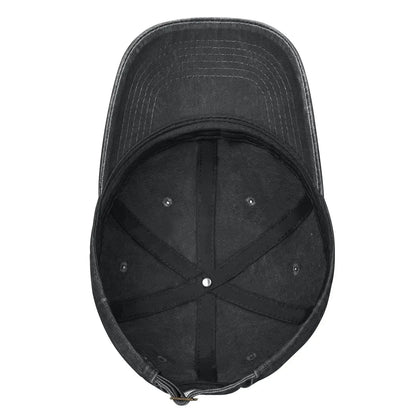 Laos Three Elephant Washed Denim Cap