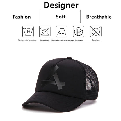 Unisex A Letter Printing Baseball Net Caps Hip Hop Cap