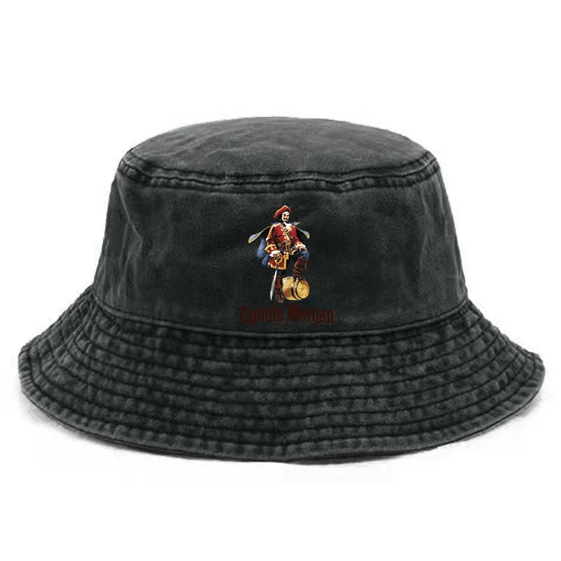 Captain Morgan Bob Bucket Hat Distressed Hats Cap