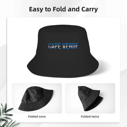 Cape Verde Flag Classic Travel Hiking Bucket Hat