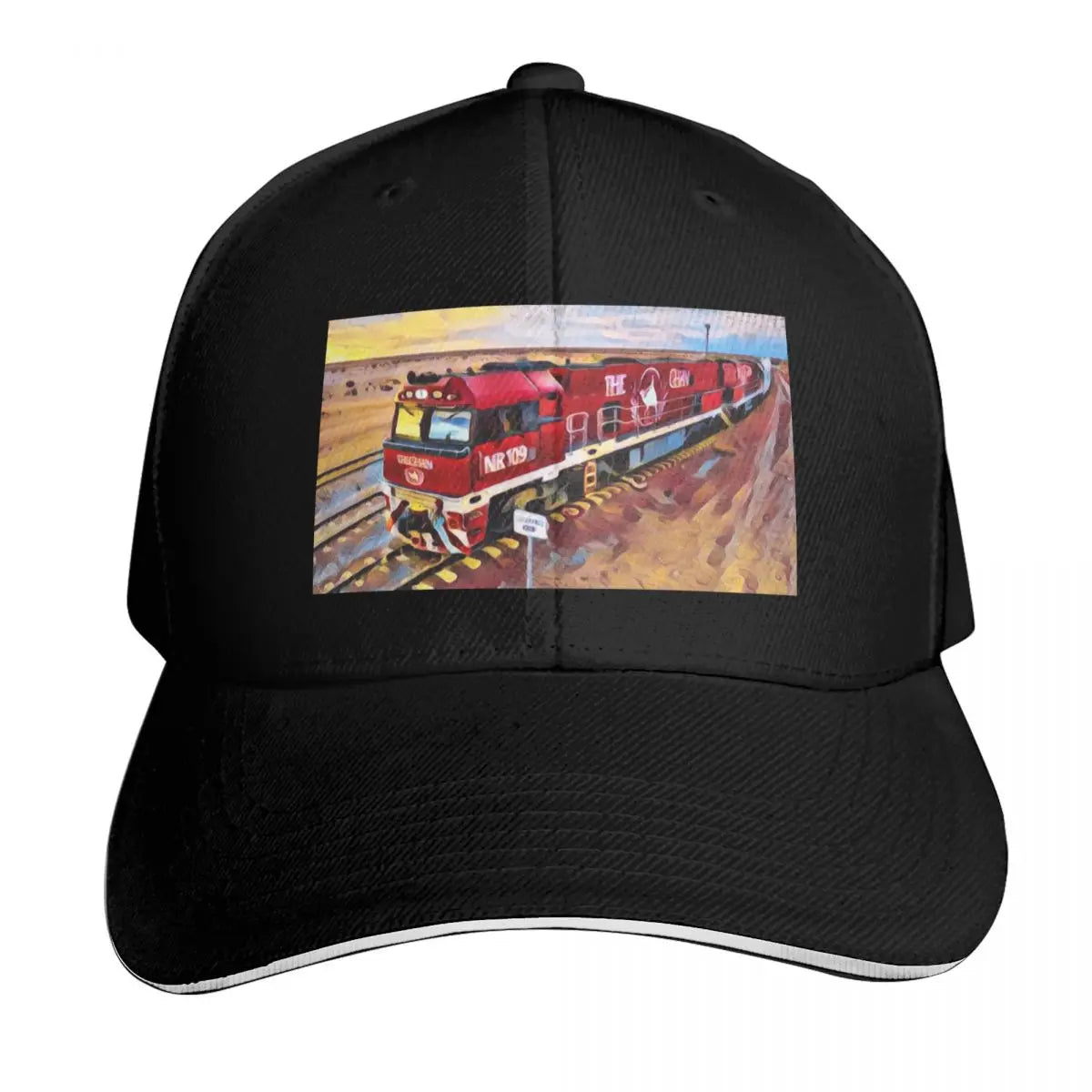 Ghan Train Australia Curved Brim Classic Baseball Cap