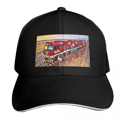 Ghan Train Australia Curved Brim Classic Baseball Cap