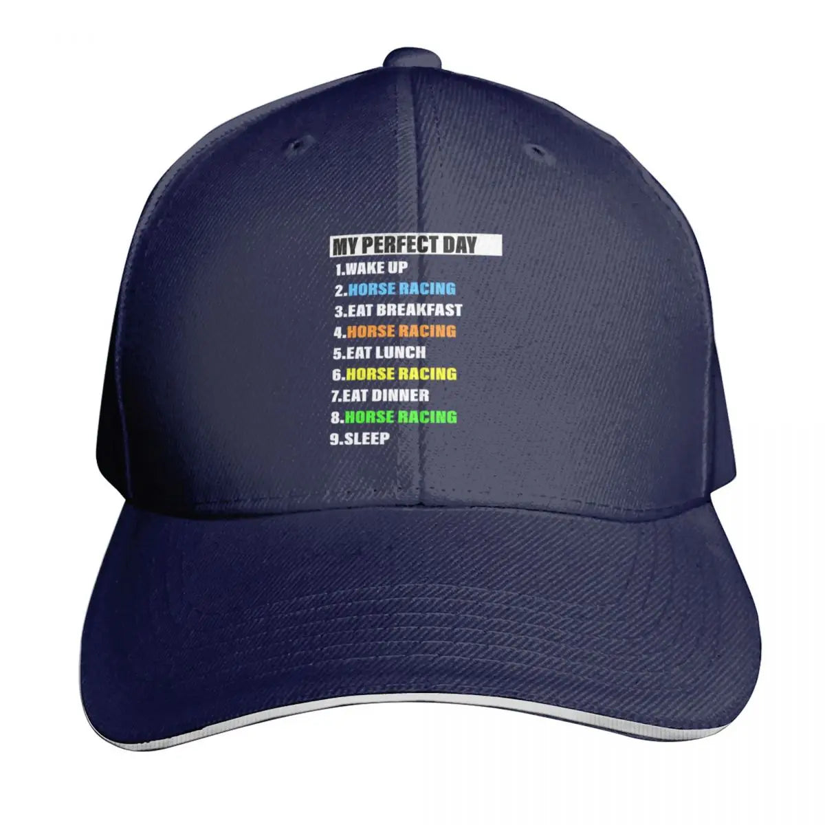 My Perfect Horse Racing Day Baseball Cap