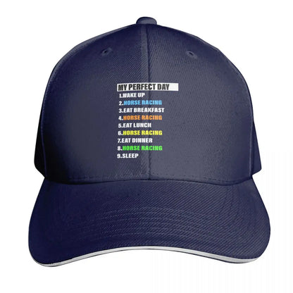 My Perfect Horse Racing Day Baseball Cap