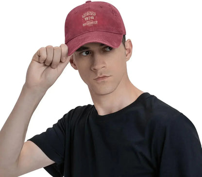 Vintage 1974 Birthday Baseball Cap
