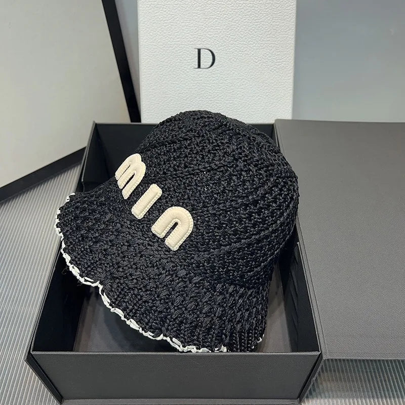 New Designer Handmade High Quality Letter Bucket Hats