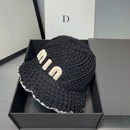 New Designer Handmade High Quality Letter Bucket Hats