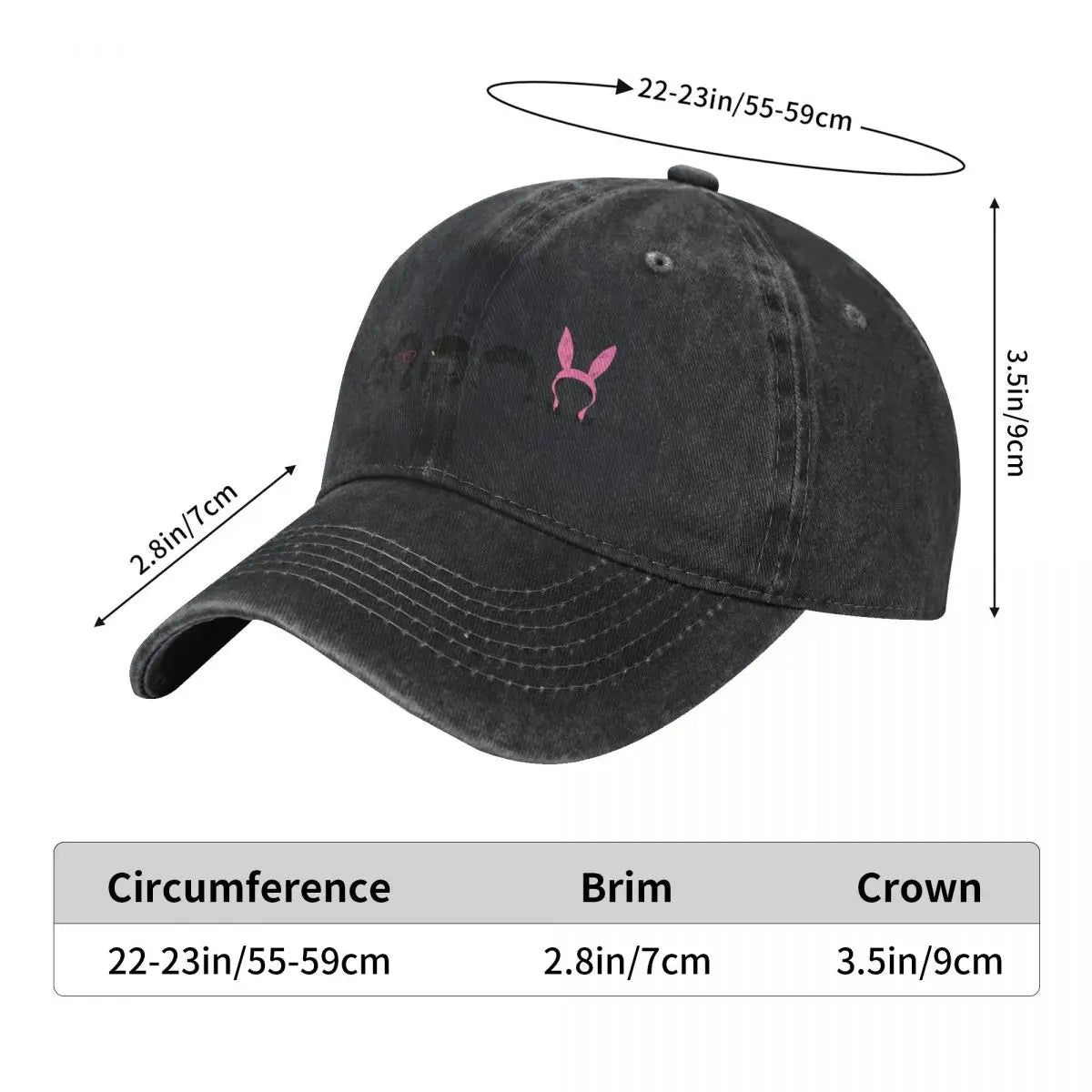 The Belcher Family Designer Black Golf Baseball Cap