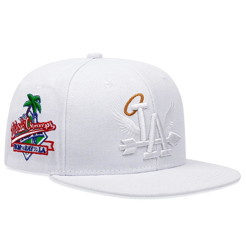 LA Wings Embroidered Mesh Snapback Cap
