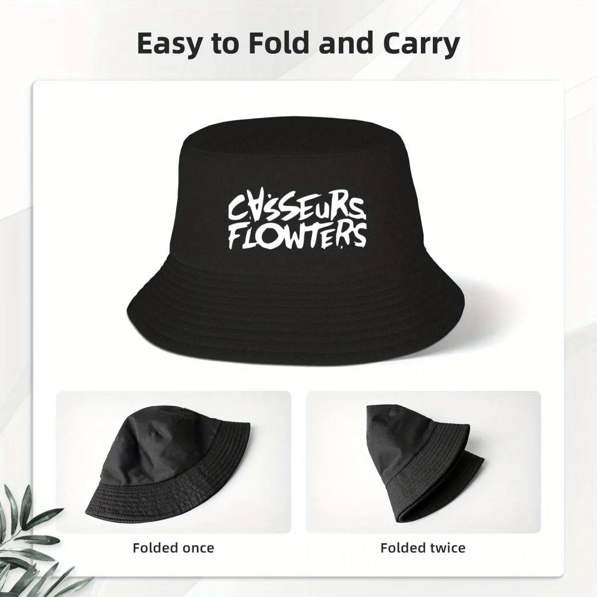 Casseurs Flowters Logo White Bucket Hat