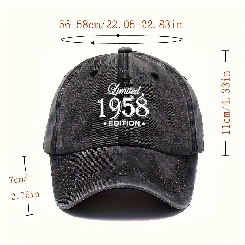 49.73 Meter Washed Letter Baseball Cap