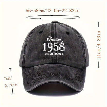 49.73 Meter Washed Letter Baseball Cap