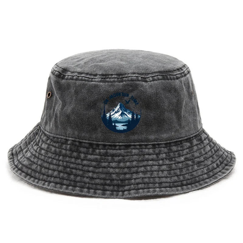 Customize Snow Peak Cotton Washed Bucket Hat Vintage