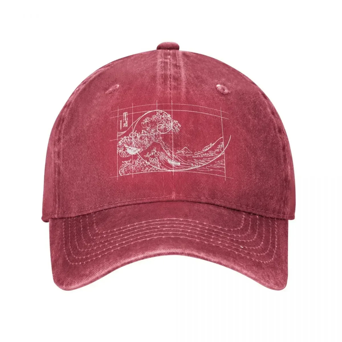 Hokusai Fibonacci Golden Ratio Baseball Cap