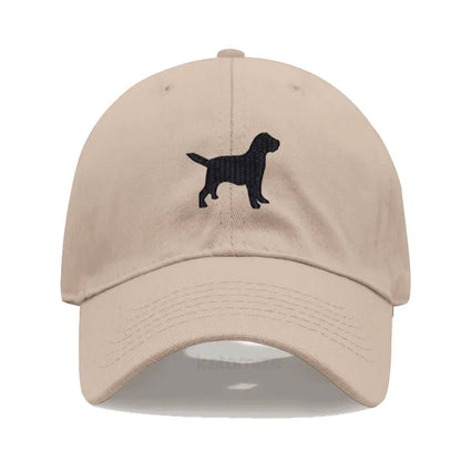 Dog Embroidered Soft Cotton Baseball Cap