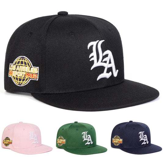 Unisex Gothic LA Embroidered Snapback Cap