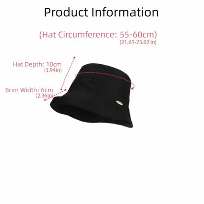 Foldable Wide Brim Breathable Summer Bucket Hat