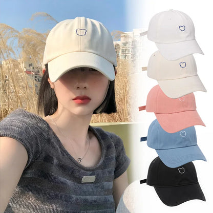 Cute Bear Adjustable Cotton Snapback Baseball Cap