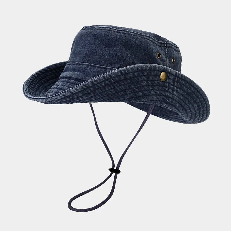 Four Seasons Cotton Solid Bucket Hat