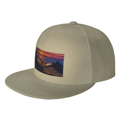 Fashion City Flat Brim Sporty Casual Snapback Cap