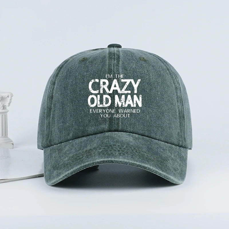 Crazy Old Man Baseball Cap