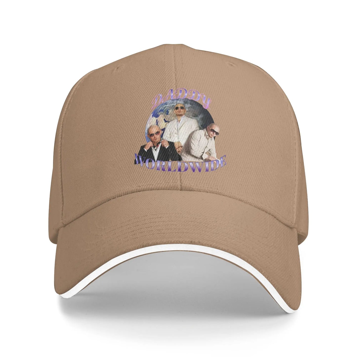 Daddy Worldwide Pitbull Triple Portrait Y2K Baseball Cap