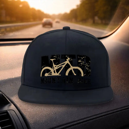 Unisex Classic Flat Brim MTB Snapback Cap