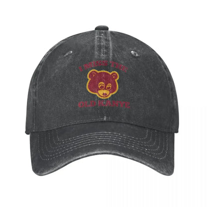 Old Kanye Bear Distressed Baseball Cap