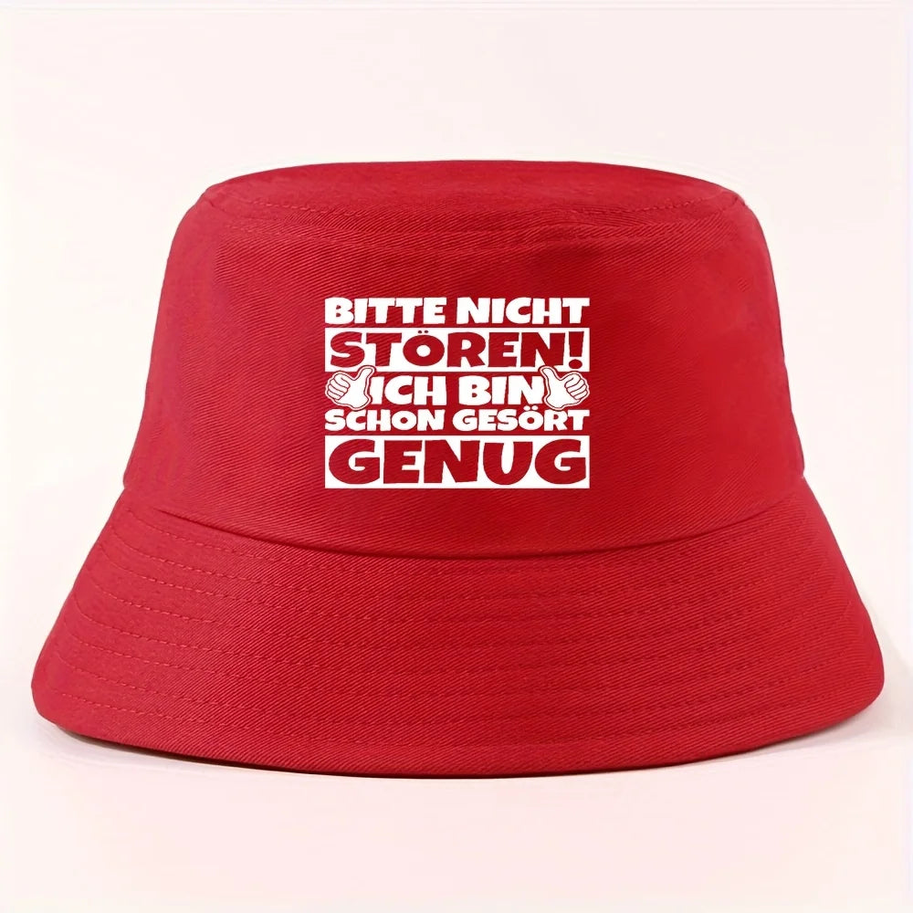 Thumbs Text Bold Packable Bucket Hat