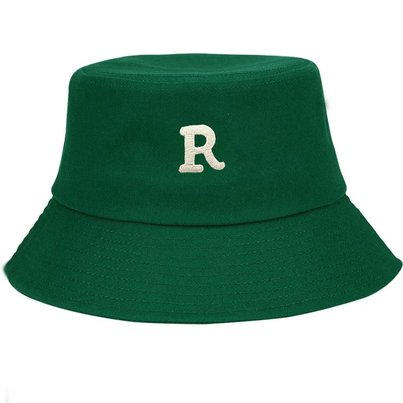 Embroidered Cotton Streetwear Bucket Hat