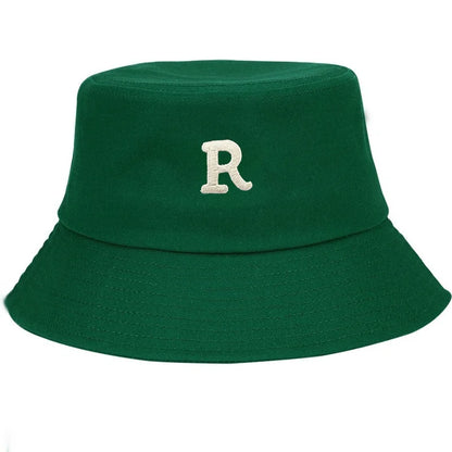 Embroidered Cotton Streetwear Bucket Hat
