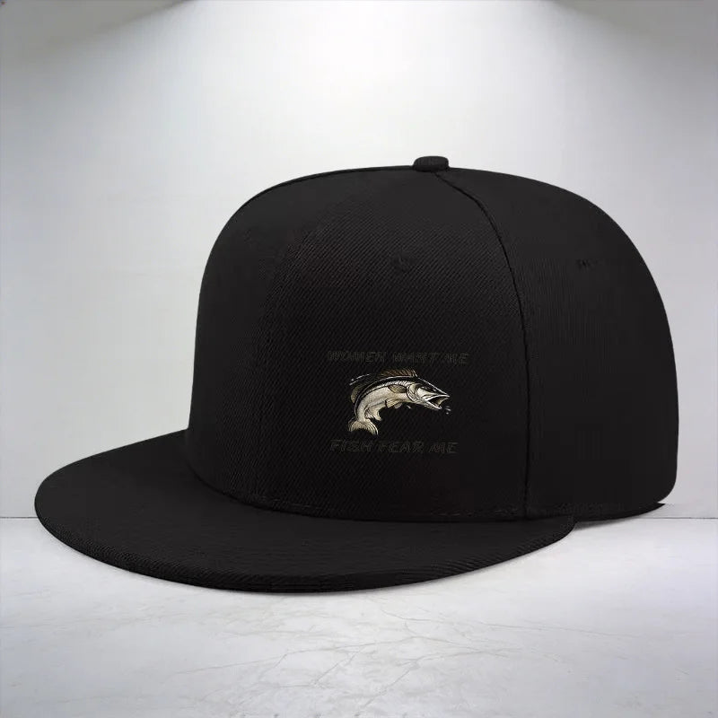 2.54 Cm Women Want Me Fish Fear Me Graphic Print Cap