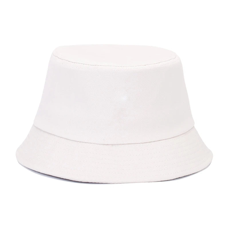 Solid Color Cotton Summer Bucket Hat