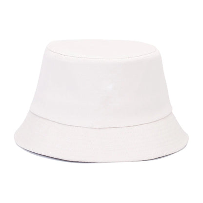 Solid Color Cotton Summer Bucket Hat