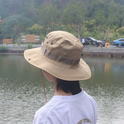 Korean Style Flat Top Breathable Summer Bucket Hat