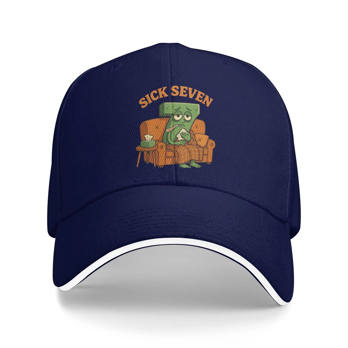 Sick Seven Halloween Funny Meme Baseball Cap