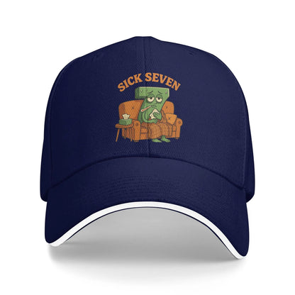 Sick Seven Halloween Funny Meme Baseball Cap