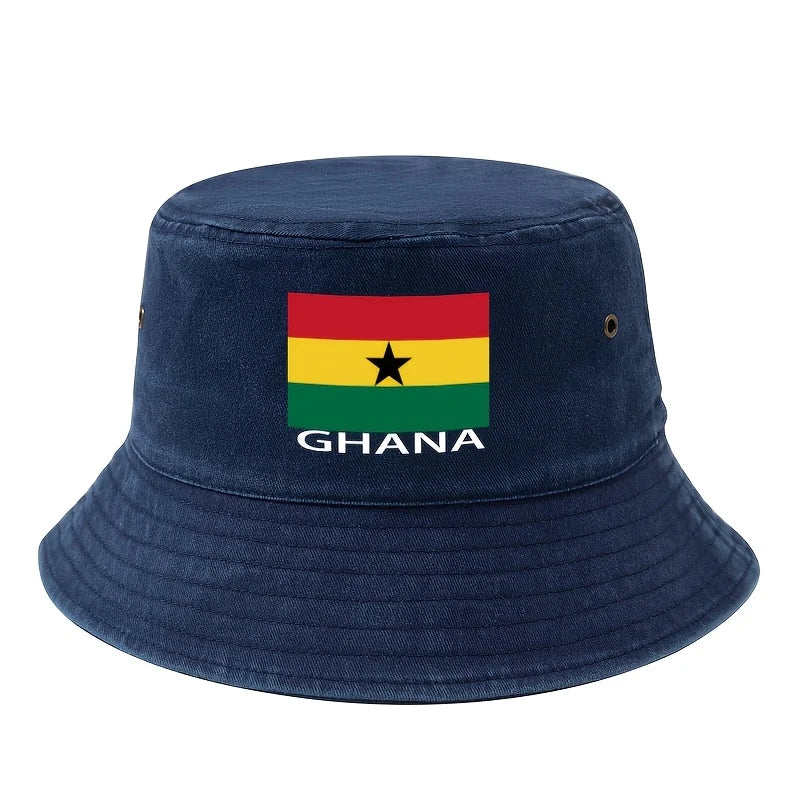 Football Event 2026 Printed Ghana Flag Bucket Hat