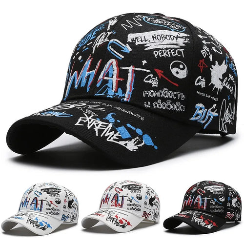 Graffiti Print Snapback Baseball Cap