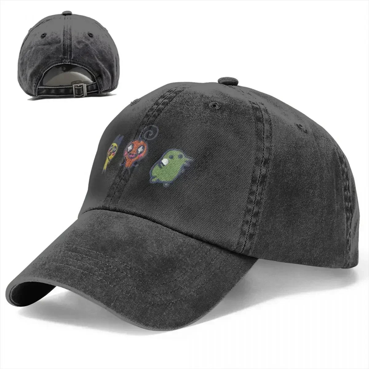 Vintage Tamagotchi Memetchi Mametchi Kuchipatchi Denim Baseball Cap