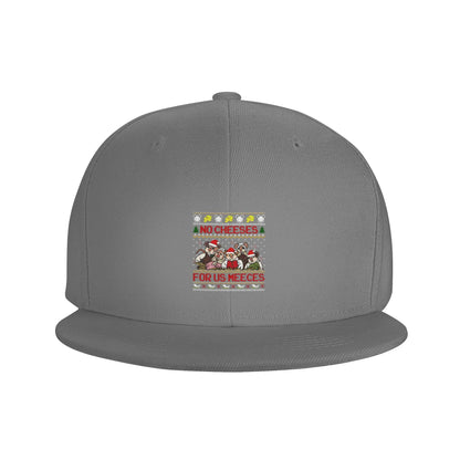 No Cheeses For Us Meeces Christmas Cheese Lover Snapback Cap