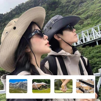 Adjustable Wide Brim UV Protection Outdoor Hiking Bucket Hat