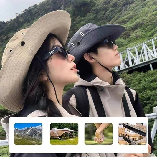 Adjustable Wide Brim UV Protection Outdoor Hiking Bucket Hat