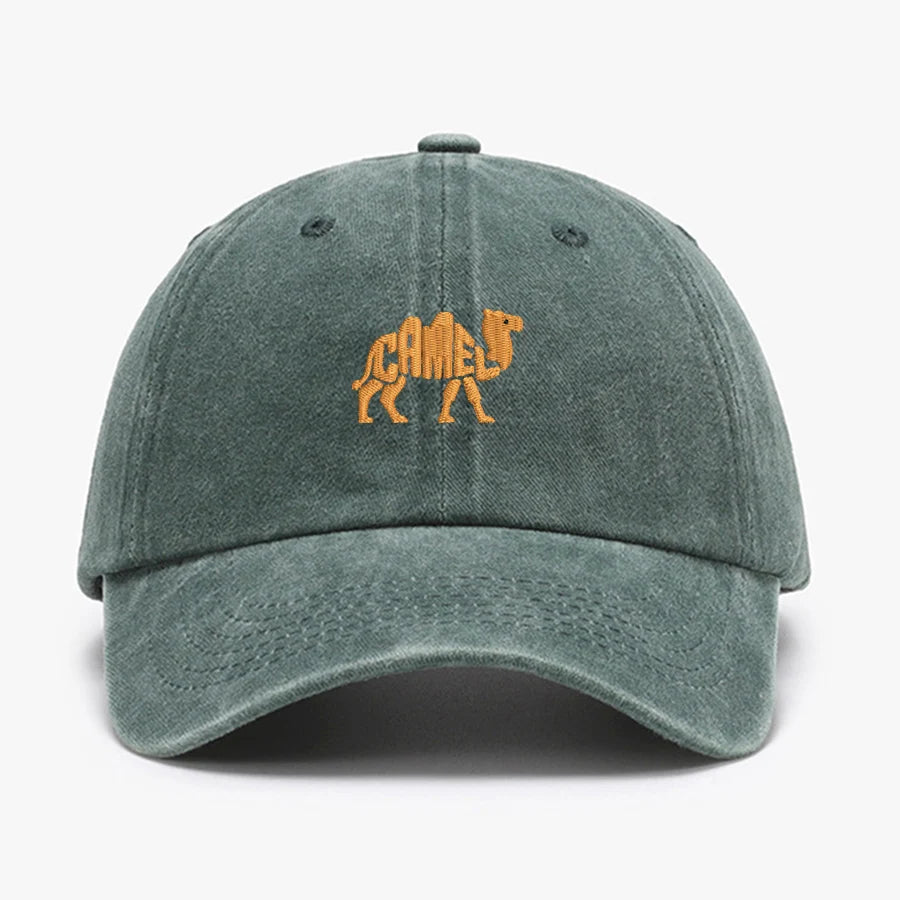 Camel Embroidered Exquisite Animal Vintage Cotton