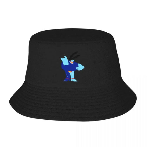 New Minimal Blue Meanie Big Size Bucket Hat