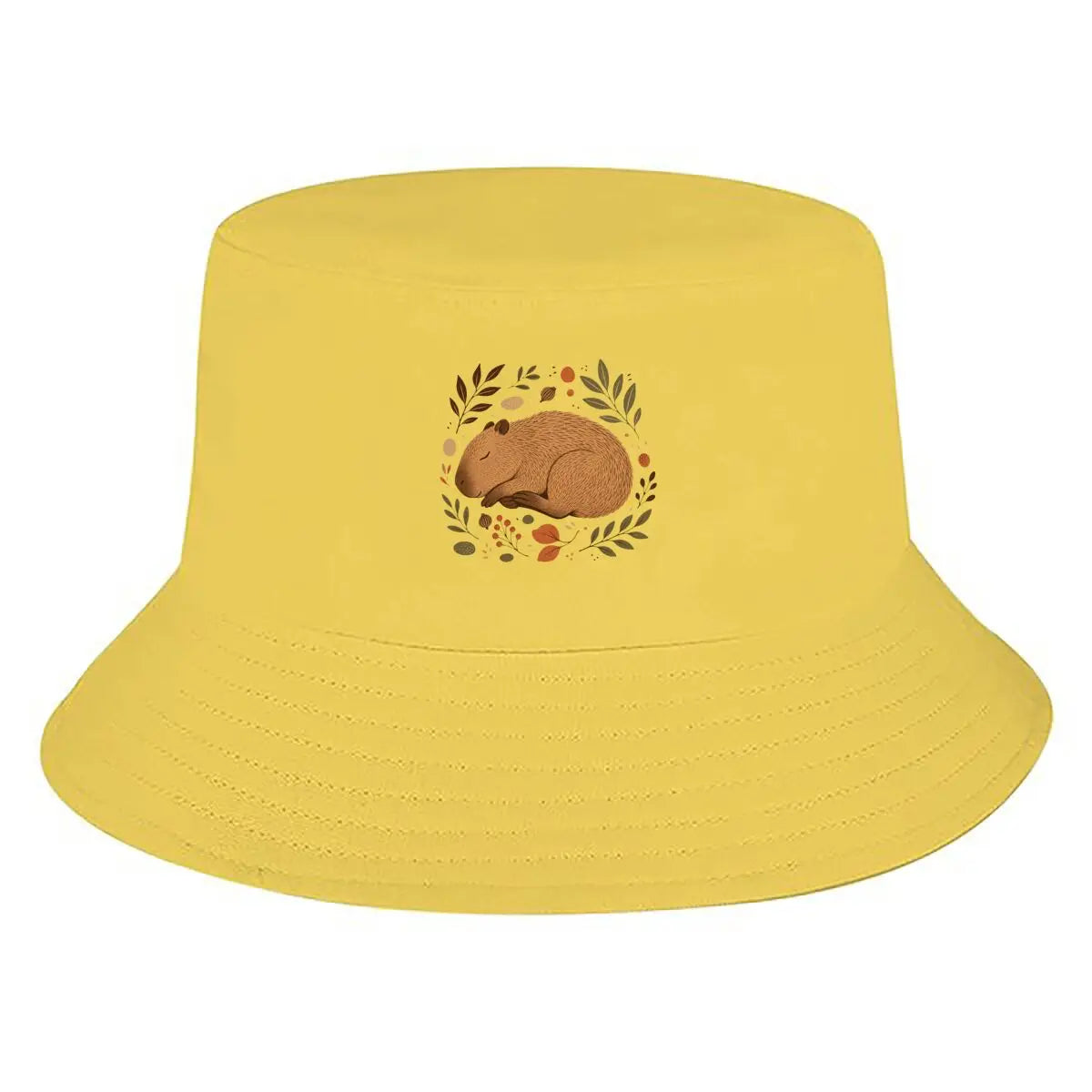 Cozy Resting Capybara Bucket Hat