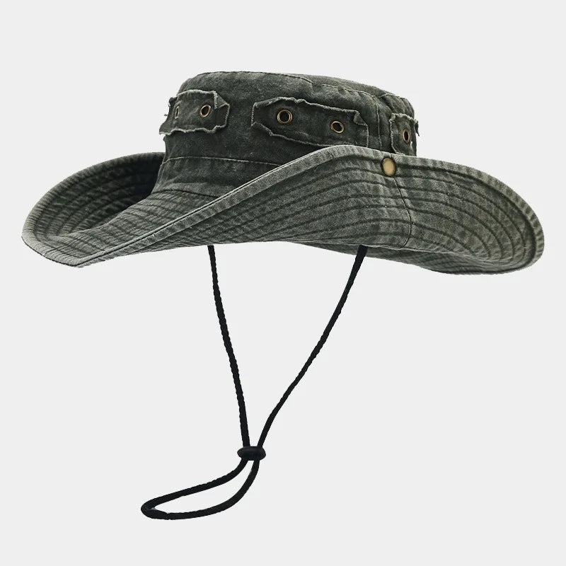 Four Seasons Cotton Solid Bucket Hat